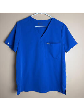 FIGS Leon Men’s Blue One Pocket Scrub Top *see description*
